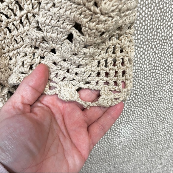 L/XL Vintage/Y2K Pure Knit Hand Knitted Sleeveless Sweater - Picture 6 of 7